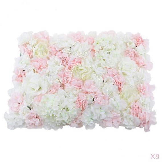 FVDPWYE 8 Pieces Artificial flower panel Panel Wedding Venue Background Decor Pink