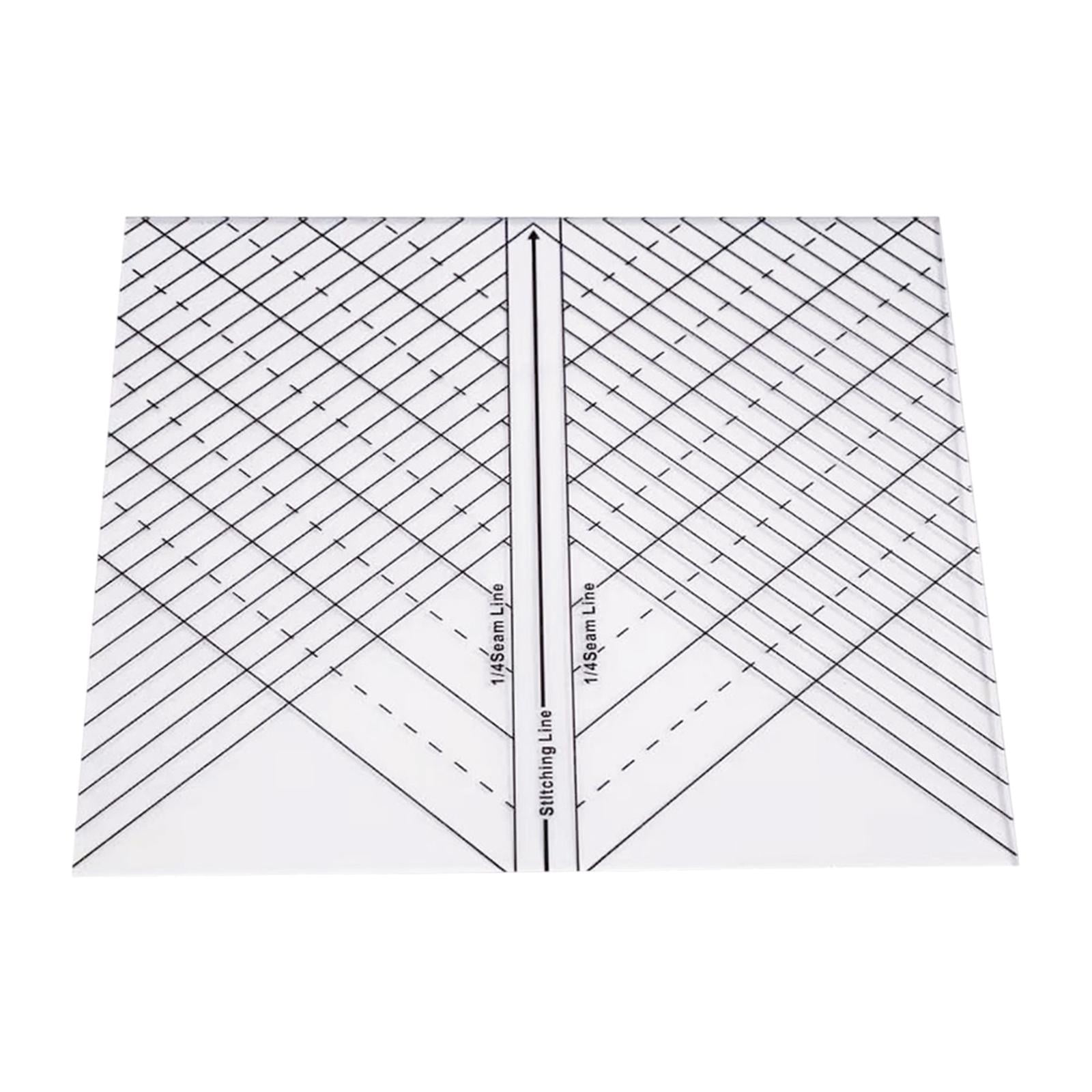 FVDPWYE Acrylic Arc Quilting Straight Ruler Sewing Machine Ruler Quilting Grip Template Rulers for Quilting Crafting 1/4 Inch Seams