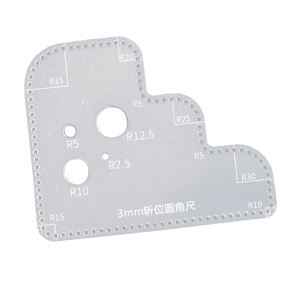 FVDPWYE Acrylic Circle Template Auxiliary Stencil Corner Hole Stitching Corner Templates 3mm