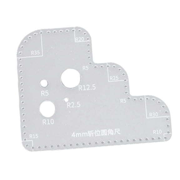 FVDPWYE Acrylic Circle Template Auxiliary Stencil Corner Hole Stitching Corner Templates 4mm