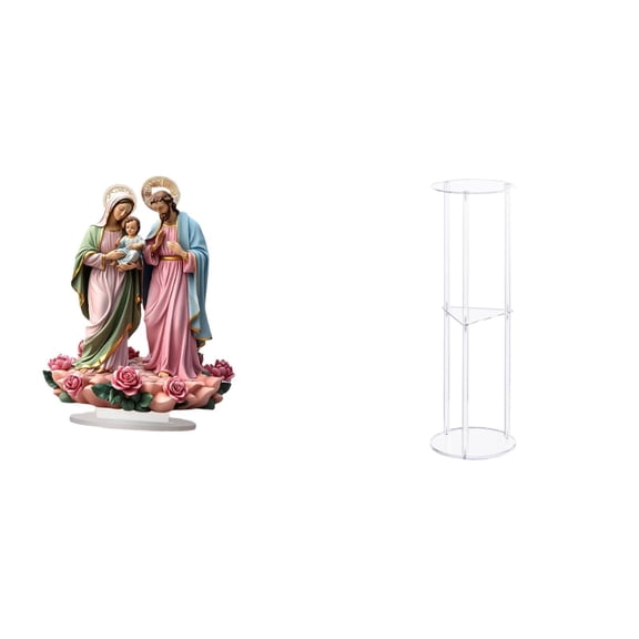 FVDPWYE Acrylic Desktop Decor DIY Unique Tabletop Ornament Gift for Holiday Home Fireplace Clear Side Table Small Drink Decor Acrylic Bedside Table Easy Assembly for Office Balcony Small Space