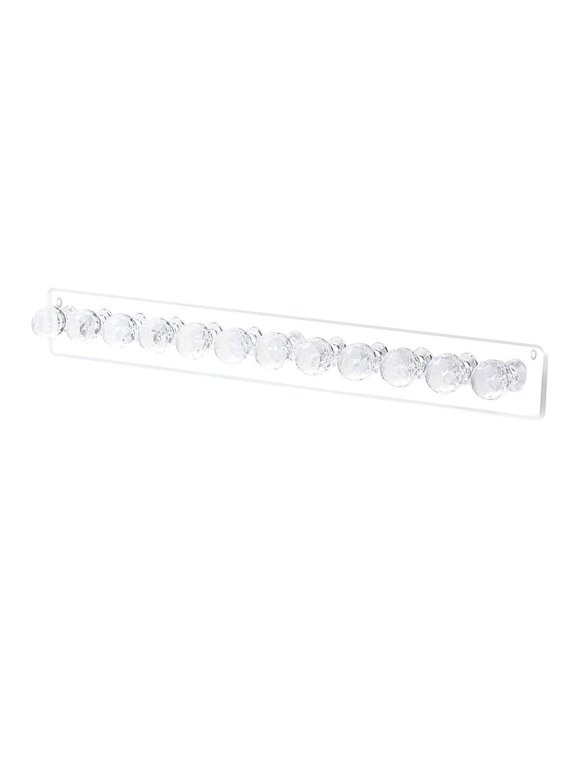 Acrylic Jewerly Storage Rack Wall Hanging Easy to Install Display with Hooks for Clear