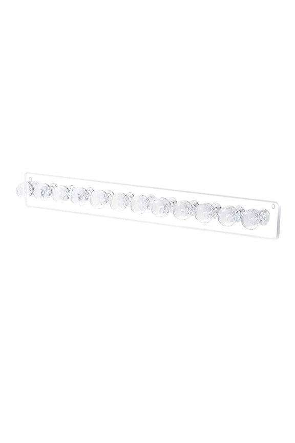 Acrylic Jewerly Storage Rack Wall Hanging Easy to Install Display with Hooks for Clear