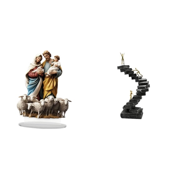 FVDPWYE Acrylic Resin Desktop Decor Unique Tabletop Ornament Abstract Figure Handicraft Gift for Holiday Home Bookshelf Decorative Objects