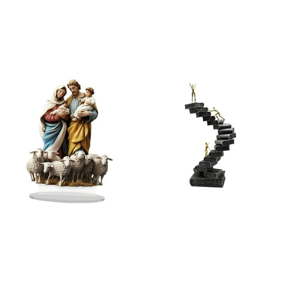 FVDPWYE Acrylic Resin Desktop Decor Unique Tabletop Ornament Abstract Figure Handicraft Gift for Holiday Home Bookshelf Decorative Objects