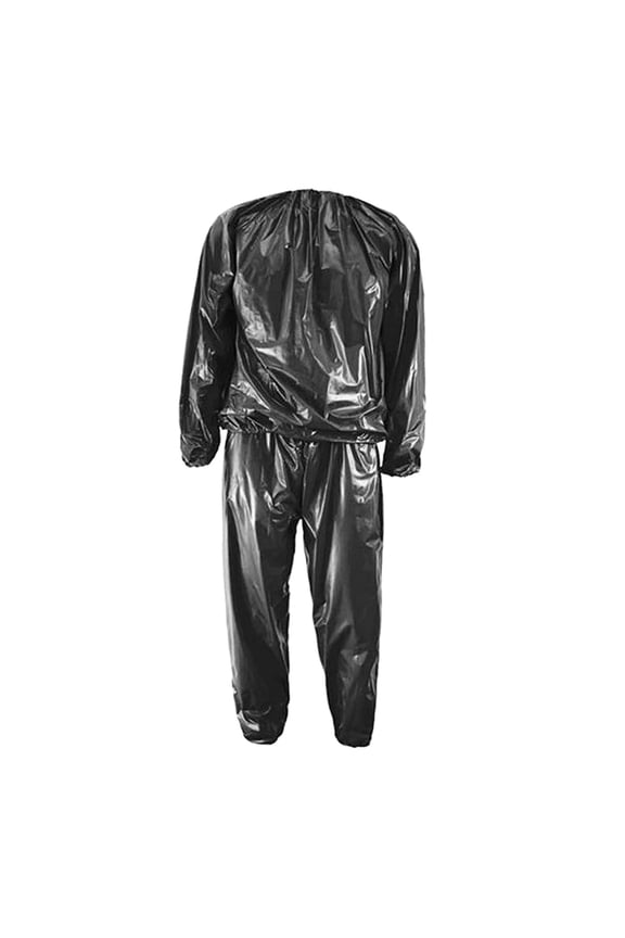 Anti- Fitness Sauna Suit Weight Loss Exercise Gym Home Running Quick Sweat Women Black XXL