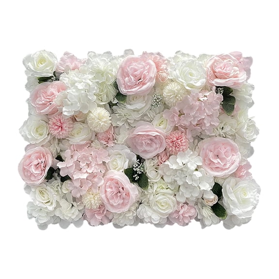 FVDPWYE Artificial Flower Wall Panel Decorative Floral Backdrop for Valentines Day Decor Style B