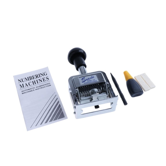 FVDPWYE Automatic Jump Numberer Numerator Machine Business Numbering Tool Iron Numbering 10 digits