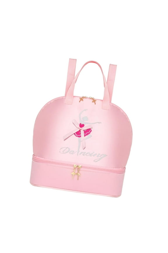 Ballet Dance Backpack Comfortable Cute Storage Bag for Dancing Sports Travel Pink