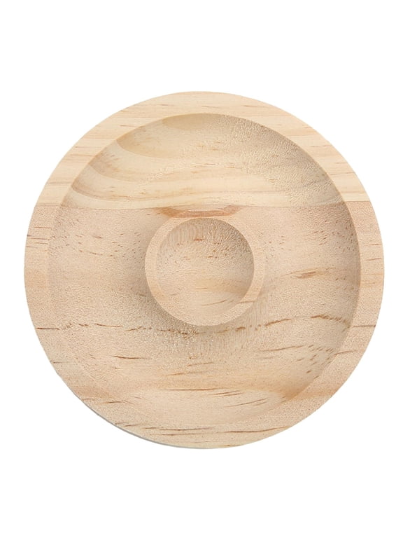 Bamboo Bracelet Tray Pendants Bracelet Beads Decorative Stand Showcase Organizer round