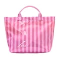 thumbnail image 1 of FVDPWYE Beach Tote Bag Grocery Bag PVC Casual Weekend Bag for Travel Picnic Vacation Rose, 1 of 9
