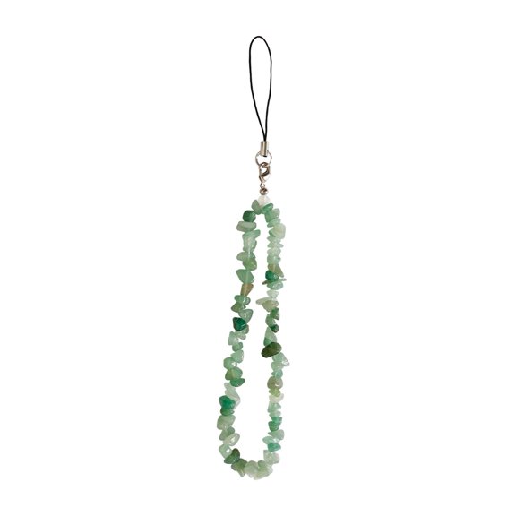 FVDPWYE Beaded Phone Charm Phone Chain Strap Boho Beaded Phone Chain String Hanging Cord Green