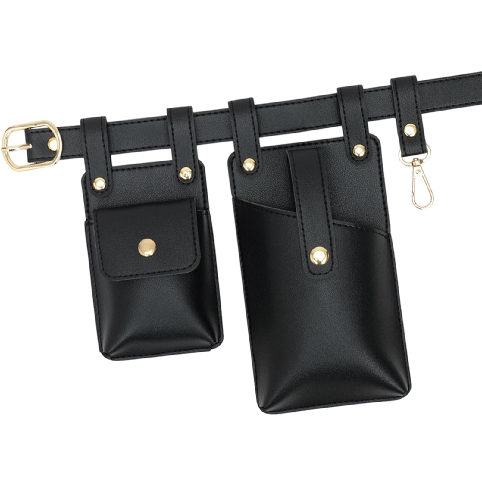 FVDPWYE Belt Pouch Sturdy Waist Organiser Belt Fashion Waterproof Comfortable Fanny Pack Black