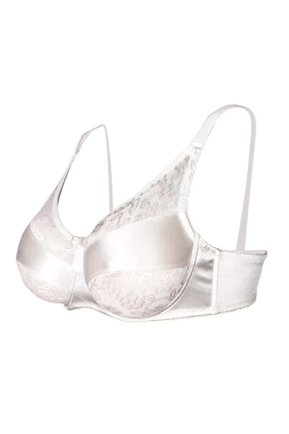 Bra Breast Forms Insert Drag Queen Mastectomy Brassiere - White, 38-85D