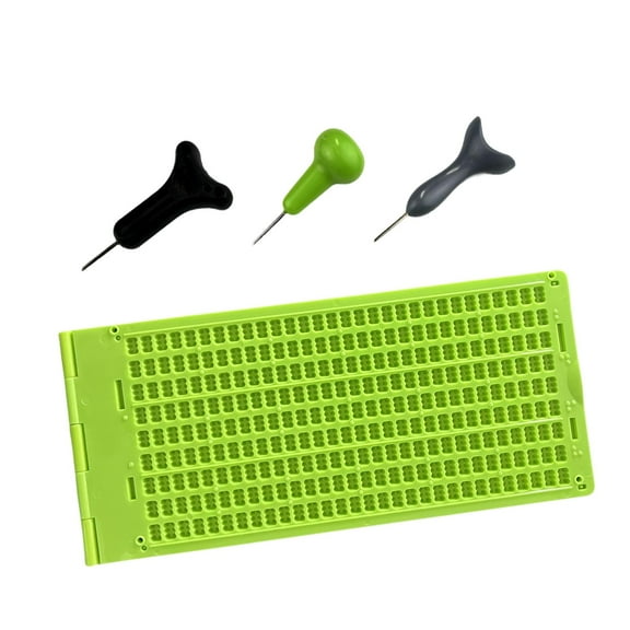 FVDPWYE Braille Writing Slate Braille Slate and Stylus Kit for Beginners Portable Sturdy