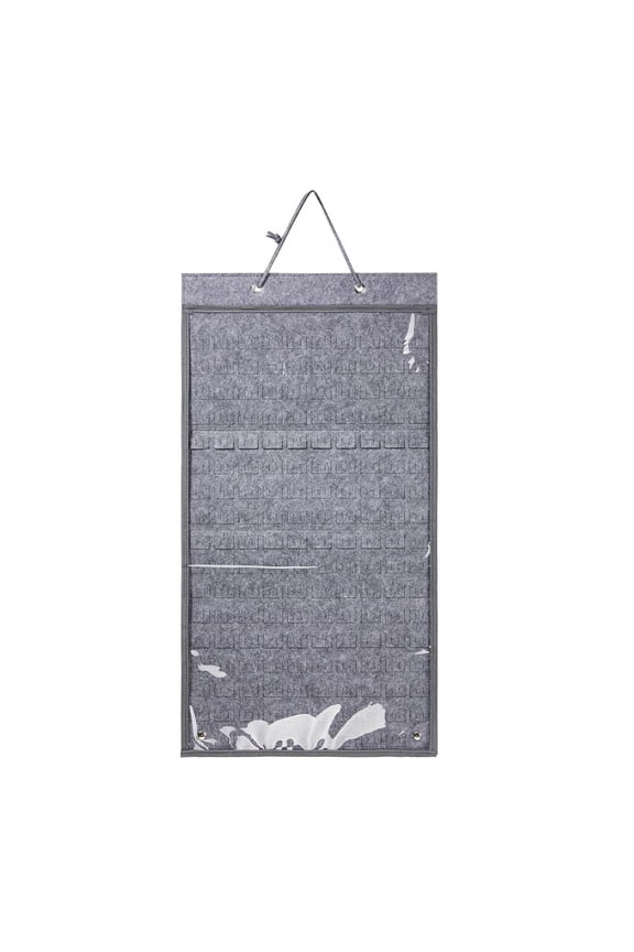 Brooch Pin Storage Organizer Pin Display Holder Dustproof Hanging Brooch Storage gray 52cmx31cm
