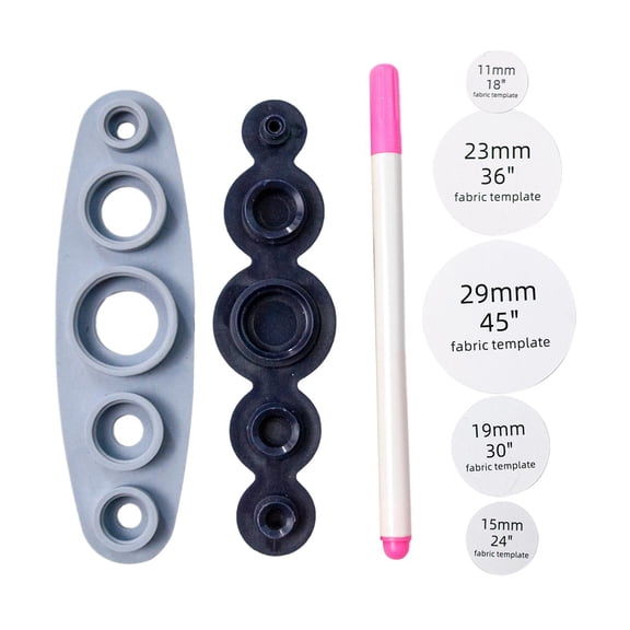 FVDPWYE Button Maker Machine 5 Sizes DIY Button Craft Convenient to Use Flat Back Button