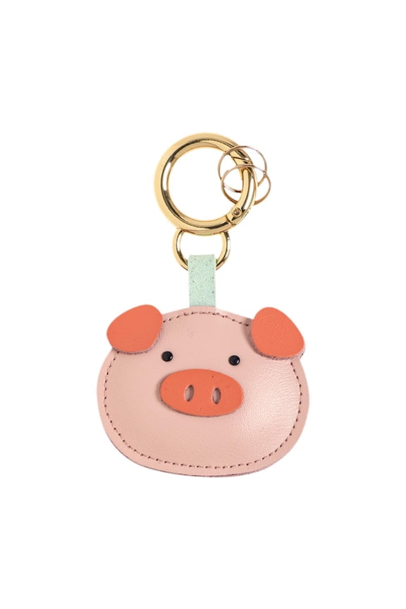 Cartoon Keychain Novelty Decorative Animal Head Design Character Toy Keyring for