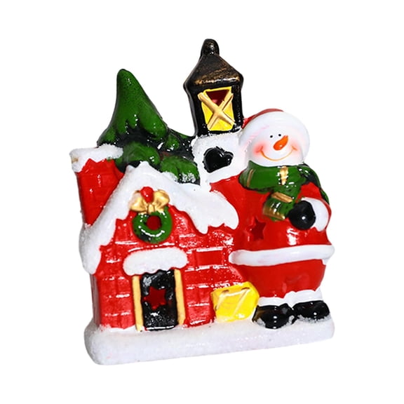 FVDPWYE Ceramic Christmas Figurine Miniature Ornament Photo Prop Xmas Table Centerpieces Snowman