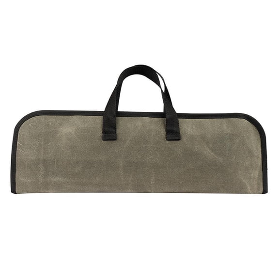 FVDPWYE Chef's Roll Case, Oil Wax Canvas Cutlery Holders Protectors, Home Kitchen Cooking Tools Utensils Wrap Bag Wallet Multi-Purpose Roll Bag