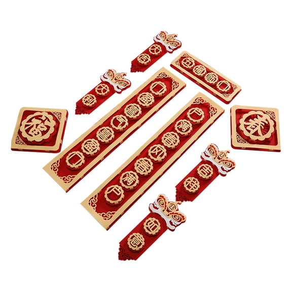 FVDPWYE Chinese Dragon Lunar New Year Couplets Decorative Blessing Words Spring Festival Style A