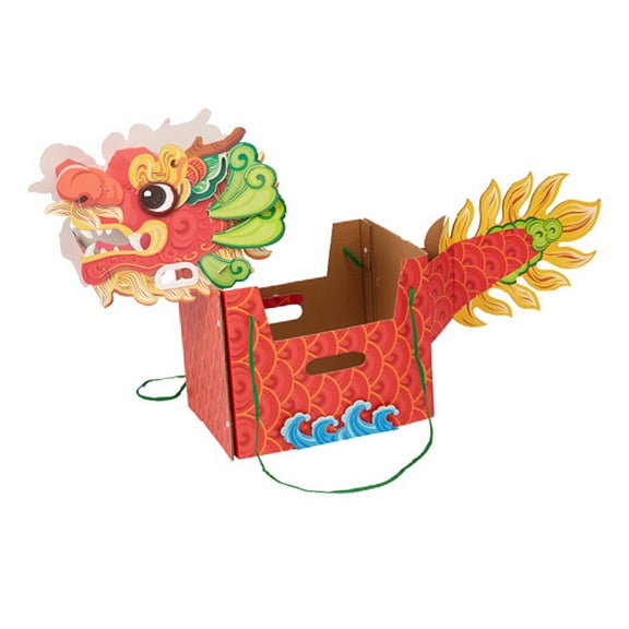 FVDPWYE Chinese Paper Dragon Art Crafts 3D Props Chinese New Year Decoration for Easter red