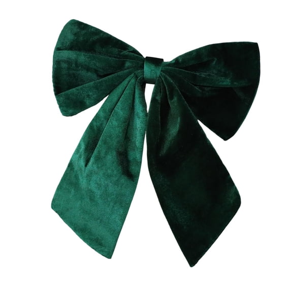 FVDPWYE Christmas Bow Christmas Decoration Decorative Bowknot Craft Velvet Bow Ornament for Staircase Wedding Farmhouse Outdoor Party Green