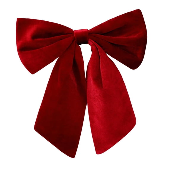 FVDPWYE Christmas Bow Christmas Decoration Decorative Bowknot Craft Velvet Bow Ornament for Staircase Wedding Farmhouse Outdoor Party Wine Red