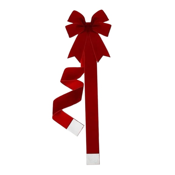 FVDPWYE Christmas Cabinet Bow Backdrop Festive Ribbon for Banquet Fireplace Cupboard