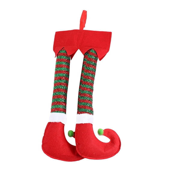 FVDPWYE Christmas Elf Legs Cute Holiday Centerpiece Hanging Elf Legs Decoration for Home