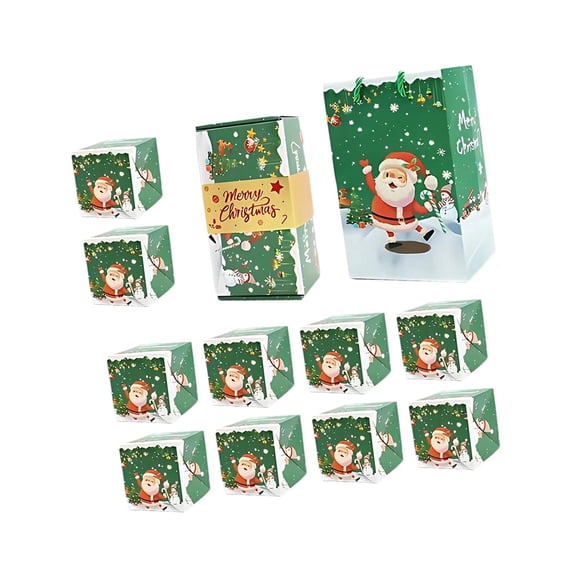 FVDPWYE Christmas Gift Boxes Bulk Crop up Gift Paper Boxes Folding Bouncing Gift Box for Green 10Pcs Boxes