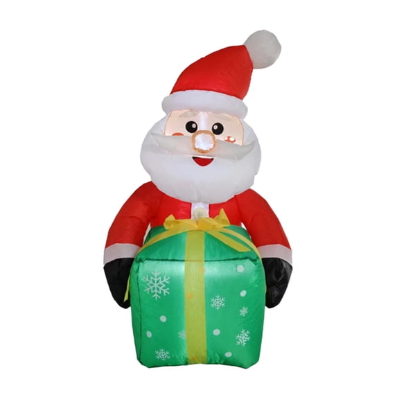 FVDPWYE Christmas Inflatable Decoration Indoor Outdoor Blow up Santa Claus Cute Window Suction with Build in LED for Outside Backyard