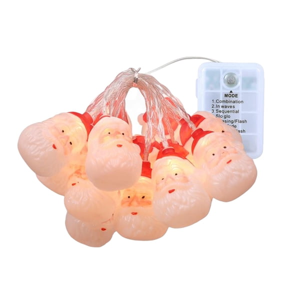 FVDPWYE Christmas Lights LED Lamps 8 Flashing Modes Santa Claus Decorative for Christmas 5 meters 40 lights