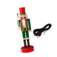 thumbnail image 1 of FVDPWYE Christmas Nutcracker Figurine 11.22'' Tall with Lights Standing Decorative Nutcracker Ornament for Desktop Centerpiece Family Green, 1 of 9