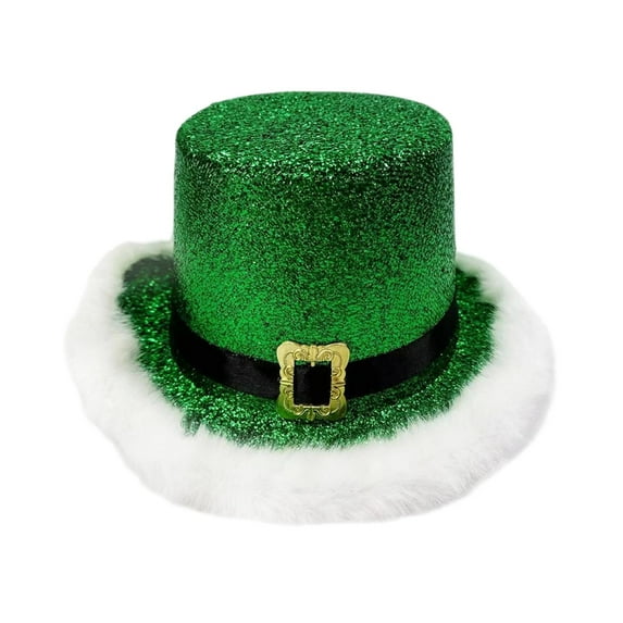 FVDPWYE Christmas Top Hat Comfortable Decor Elf Hat for Winter Cosplay Role Play Holiday Green