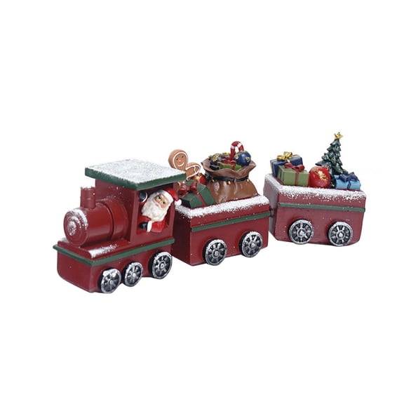 FVDPWYE Christmas Train Decor Cute Christmas Theme Decor Sculpture Statue Train Figurine