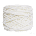 thumbnail image 1 of FVDPWYE Chunky Chenille Yarn Bulky Thick Yarn for Throw Pillow Making Plush Blankets White, 1 of 10