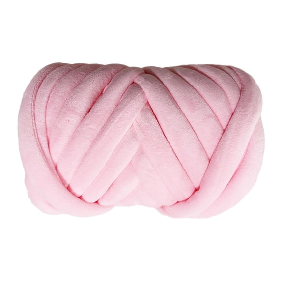 FVDPWYE Chunky Yarn, Arm Knit Crocheting Blankets Knitting Jumbo Yarn for Scarf Tapestry Pink