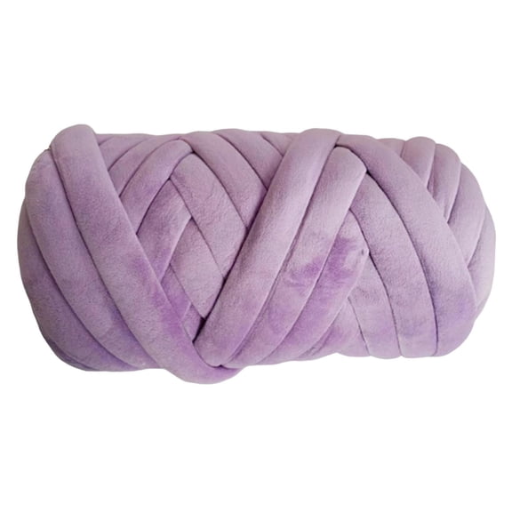 FVDPWYE Chunky Yarn, Arm Knitting Soft Breathable Polyester Lightweight for Hats Blanket Violet