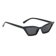 FVDPWYE Classic Womens Sunglasses Cat Eye Brand Designer Flat Lens UV4 Shades Eyewear Retro Noir