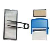 FVDPWYE Compact Personalised Self Rubber Stamp Set DIY Character Stamp for Parents Hobby Blue