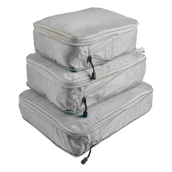 FVDPWYE Compression Travel Packing Cube, Pouch Waterproof Expandable Toiletry Bags Gray