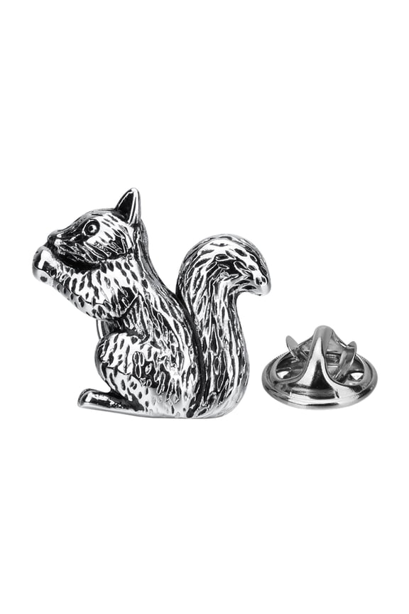 Creative Squirrel Lapel Pin Exquisite Unique Gift Brass Handmade Collar Pins for