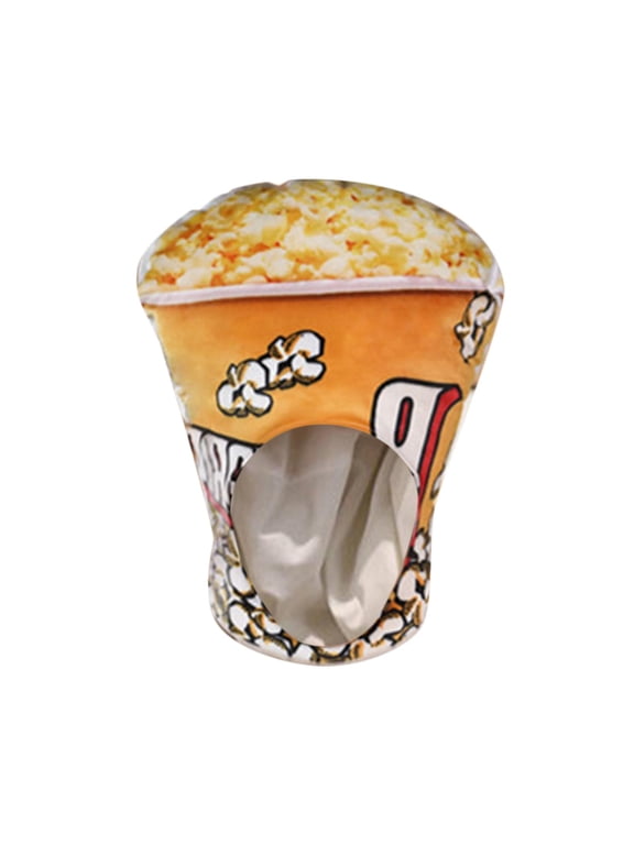Cute Plush Popcorn Hat, Costume Accessory Hats, Novelty Hats, Headgear Halloween