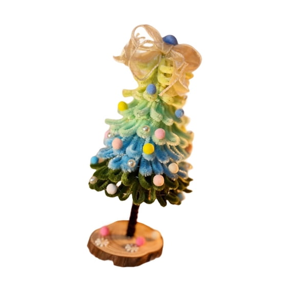FVDPWYE DIY Christmas Tree Handmade Kit Xmas Decoration Holiday Ornament Creative Design Yellow