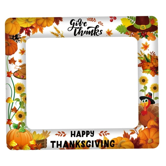 FVDPWYE DIY Selfie Photo Props Picture Frame Thanksgiving Day Inflatable Photo Frame for