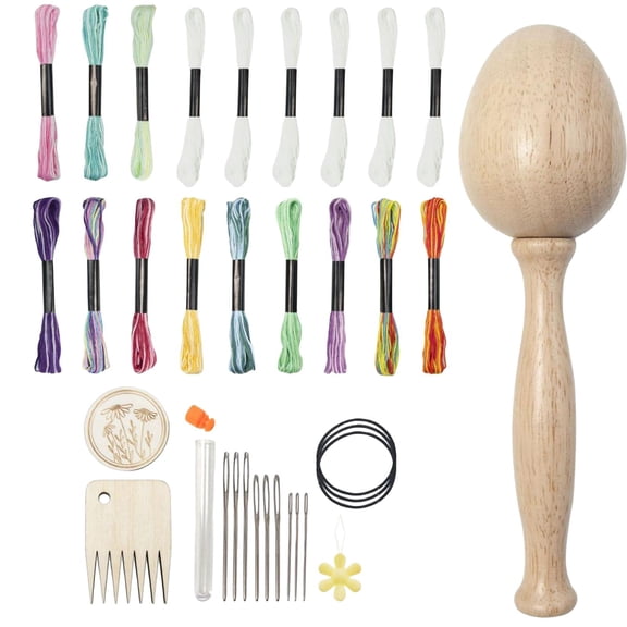 FVDPWYE Darning Egg Darning Needle Kit Accessories Portable Sewing Crafts Wooden Darning