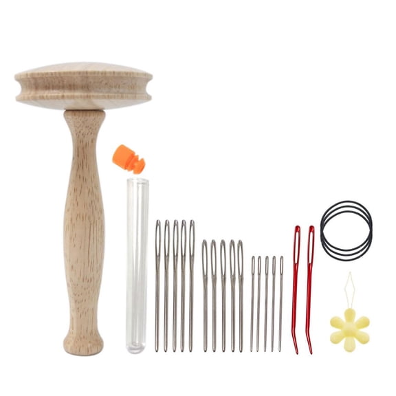 FVDPWYE Darning Supplies Set Wooden Darning DIY Compact Darning Sock Holes Cute for Sock