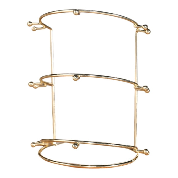 FVDPWYE Display Stand Jewelry Organizer Rack Bridal Headdress Holder Hanging Three Layer