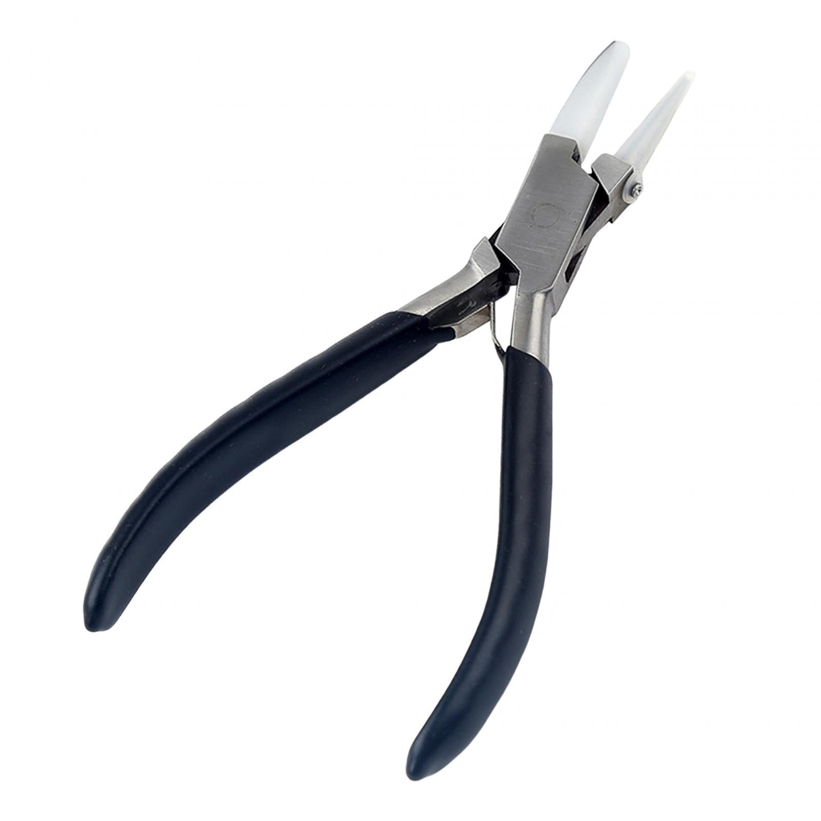 FVDPWYE Double Nylon Jaw Pliers Jaw Plier Anti Rust Steel Bead Crimping Plier Jewelry Style B